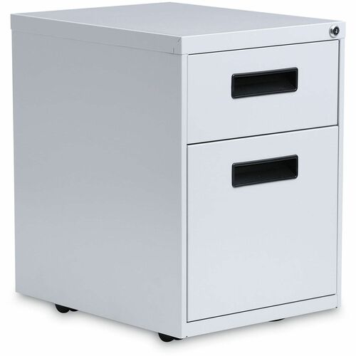 Alera File Cabinet - 15" Width x 19.3" Depth x 21.7" Height - 2 x Drawer(s) for Box, File - 12" Drawer Height - Legal, Letter - Vertical - Light Gray
