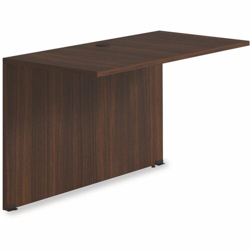 Alera Seville Series Bridge Return, 48w x 24d x 29h, Mahogany - Square Edge - Finish: Mahogany