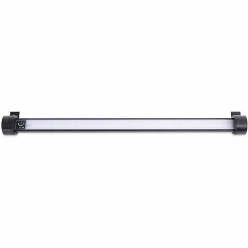 Alera Cabinet Light - 2.9" Height x 24" Width - 8 W LED Bulb - Matte Black - Touch Sensitive Control Panel, Touch-activated, Dimmable - Undercabinet Mountable, Wall Mountable, Surface Mount - Black - for Cabinet, Workspace, Wall