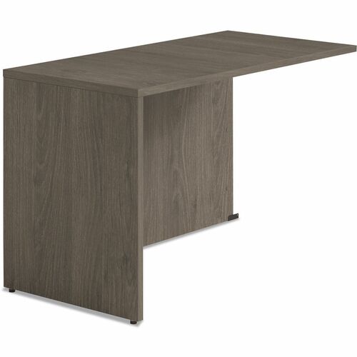 Alera Seville Series Return Shell, Reversible, 48" x 24" x 29" , Walnut - Square Edge - Finish: Walnut - Reversible