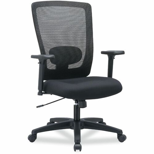 Alera Envy Chair - Black Seat Color - Fabric Seat Material - Black Back Color - Fabric Back Material - Black Frame Color - Plastic Frame Material - High Back - Armrest