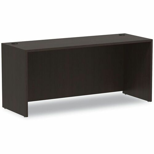 Alera Valencia Series Credenza Shells, 65w x 23.6d x 29.5h, Espresso - Finish: Espresso - Edge Banding, Textured - For Desk