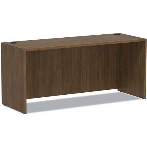 Alera Valencia Series Credenza Shell, 65w x 23.63d x 29.5h, Modern Walnut - Finish: Modern Walnut - Edge Banding - For Desk