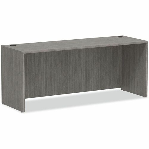 Alera Valencia Series Credenza Shell, 70.88w x 23.63d x 29.5h, Gray - Finish: Gray - Edge Banding - For Desk
