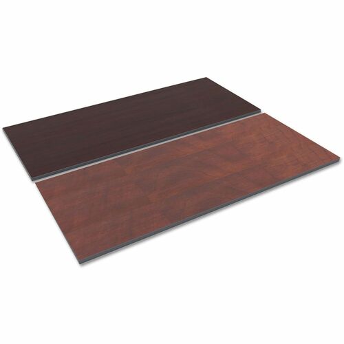 Alera Reversible Laminate Table Top, Rectangular, 71.5 x 29.5, Medium Cherry/Mahogany - Mahogany Rectangle, Medium Cherry Top - 1" Table Top Thickness x 71.50" Width x 29.50" Depth - Training - Laminate, Wood Grain Top Material