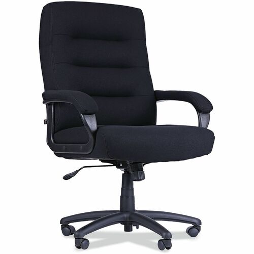 Alera Kesson Executive Chair - Black Seat Color - Fabric Seat Material - Black Back Color - Fabric Back Material - Black Frame Color - Nylon Frame Material - High Back - Armrest