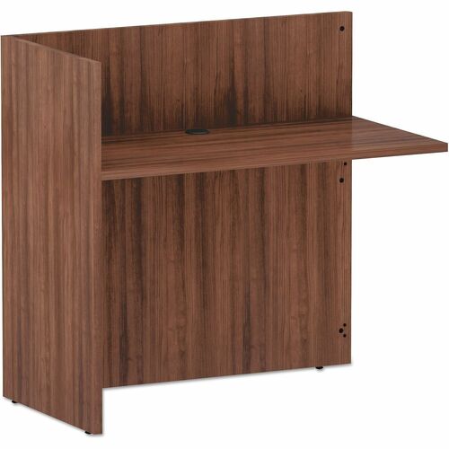 Alera Valencia Return - Finish: Modern Walnut - Edge Banding, Reversible - For Reception Area