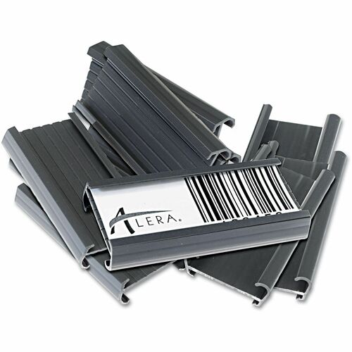 Alera Inventory Tag - 3" Length - Plastic - Gray - 10 / Pack