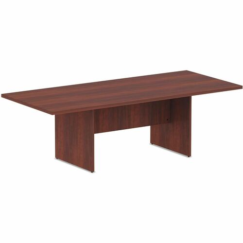Alera Valencia Conference Table - Rectangular Table Top - Medium Cherry Table Top - Edge Banding, Modesty Panel