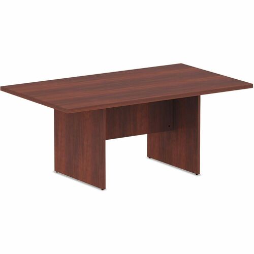 Alera Valencia Conference Table - Rectangular Table Top - Medium Cherry Table Top - Edge Banding, Modesty Panel