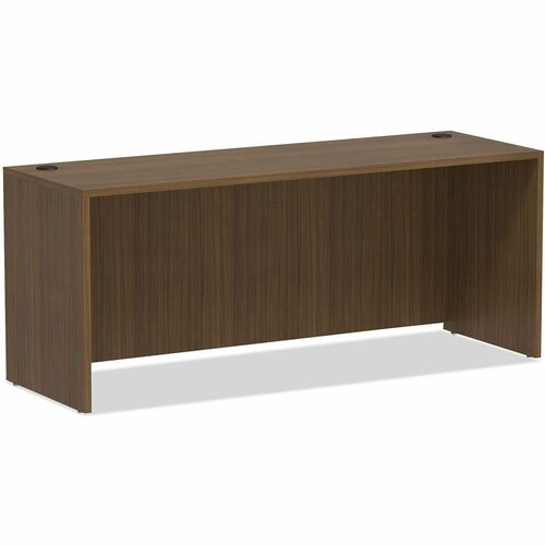 Alera Valencia Series Credenza Shell, 70.88w x 23.63d x 29.5h, Modern Walnut - Finish: Modern Walnut - Edge Banding - For Desk