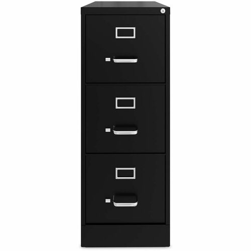 Alera Economy File Cabinet - 15" Width x 22" Depth x 40.2" Height - 3 x Drawer(s) for File - 10.55" Drawer Height 12.05" Drawer Width 20.67" Drawer Depth - Letter - Vertical - Black - Recycled - TAA Compliant