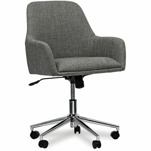 Alera Task Chair - Gray Seat Color - Fabric Seat Material - Gray Back Color - Fabric Back Material - Chrome Frame Color - Chrome Frame Material - Armrest