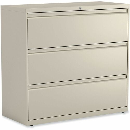 Alera File Cabinet - 42" Width x 18.6" Depth x 40.3" Height - 3 x Drawer(s) for File - A4, A5, Legal, Letter - Lateral - Putty - Recycled