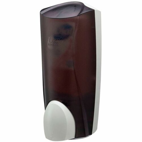 Dial Professional Liter Dispenser - Manual - 1.29 quart Capacity - Adjustable, Locking Mechanism, Vandal Resistant, Push Button, Easy to Use - Smoke
