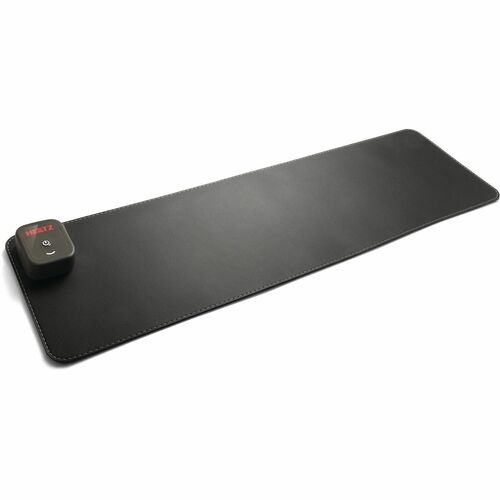 Victor Heetz Grounding Desk Pad - Rectangular - 27.6" Width x 7.90000" Depth - Faux Leather - Black