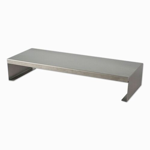Victor MagnaTrack All-Steel Monitor Riser - Computer Monitor Display Type Supported - 4" Height x 8" Width - Desktop - Steel, Solid Steel - Urban Steel - For Monitor, Office, Studio, Home - Ergonomic, Comfortable, Non-slip Base, Sturdy, Robust, Durable, H