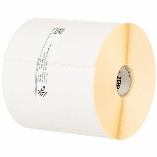 Zebra Label Paper 2 x 1in Direct Thermal Zebra Z-Perform 1000D 0.75 in core - 2" Width x 1" Length - Permanent Adhesive - Rectangle - Direct Thermal - White - Paper, Acrylic - 350 / Roll - 36 / Roll