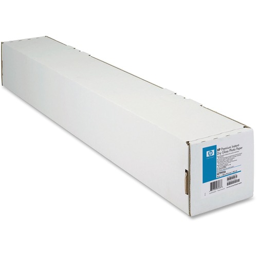 HP Instant-dry Photo Paper - 92 Brightness - 95% Opacity - 36" x 100 ft - Glossy - 1 / Roll - Quick Drying, Laminated, Fade Resistant - White