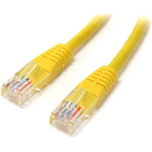 StarTech.com 2 ft Yellow Molded Cat5e UTP Patch Cable - Make Fast Ethernet network connections using this high quality Cat5e Cable, with Power-over-Ethernet capability - 2ft Cat5e Patch Cable - 2ft Cat 5e Patch Cable - 2ft Cat5e Patch Cord - 2ft Molded Pa