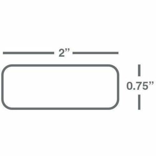 Wasp 2.00" x .75" Polyester TT Labels, 1 roll, 3000 per roll, 5" OD - 2" Width x 0.75" Length