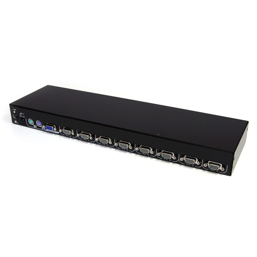 StarTech.com 8-port KVM Module for Rack-mount LCD Consoles with additional PS/2 and VGA Console - Enhance or replace the KVM module on your StarTech.com LCD console by controlling eight USB or PS/2 computers, or use with a separate PS/2 keyboard and mouse