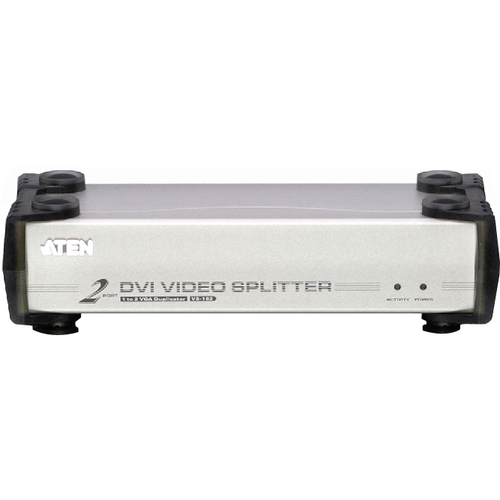 Aten VS162 2-port DVI VGA Splitter-TAA Compliant - 3 x DVI-I Monitor - 1600 x 1200