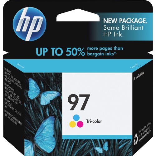 HP 97 (C9363WN) Original Ink Cartridge - Inkjet - 560 Pages - Cyan, Magenta, Yellow - 1 Each