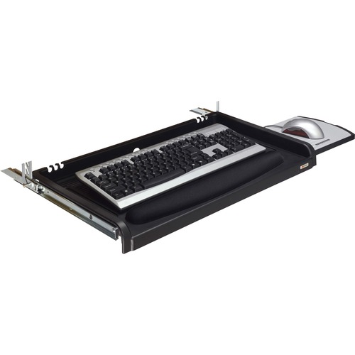 3M Underdesk Keyboard Drawer - 21" Width x 12.8" Depth - Gray - 1 - Keyboard/Mouse Platforms & Trays - MMMKD45