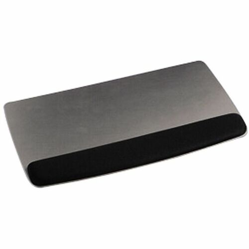 3M Gel Wristrest Platform for Keyboard - 1" (25.40 mm) x 19.58" (497.33 mm) x 10.62" (269.75 mm) Dimension - Black - Gel, Leatherette - 1 Pack