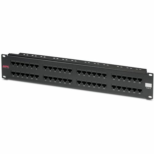 APC 48 Port Cat6 Network Patch Panel - 48 x RJ-45