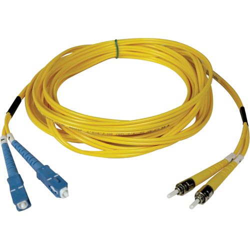 Tripp Lite 3M Duplex Singlemode 9/125 Fiber Optic Patch Cable SC/ST 10' 10ft 3 Meter - SC Male - ST Male - 9.84ft - Yellow