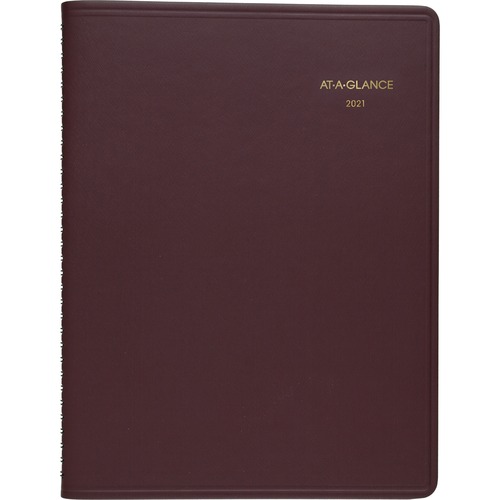 At-A-Glance Monthly Planner - Monthly - 1 Year - January 2021 till December 2021 - 1 Month Double Page Layout - 6 7/8" x 8 3/4" Sheet Size - Wire Boun