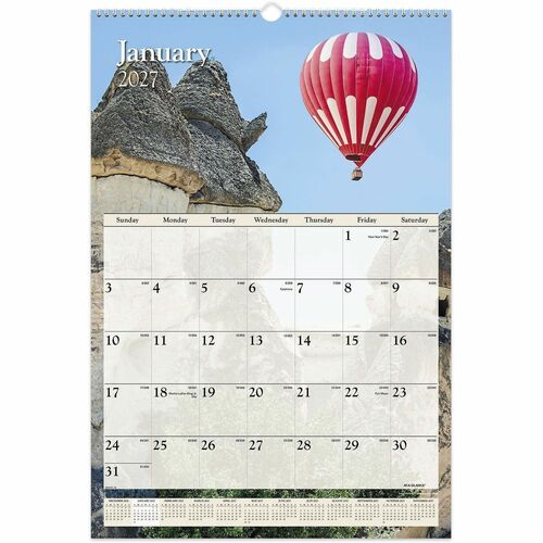 thumbnail image 2 of 2026 Wall Calendar – January To December 2026, 12-Month, Purple, 14.6 X 11.4 Inches 2 of 4