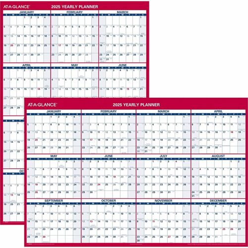 Picture of At-A-Glance Jumbo Erasable/Reversible Yearly Wall Planner