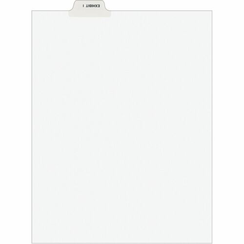 Avery® Individual Bottom Tab Legal Dividers - 25 x Divider(s) - Bottom Tab(s) - Exhibit I - 1 Tab(s)/Set - 8.5" Divider Width x 11" Divider Length - Letter - 8.50" Width x 11" Length - White Paper Divider - Recycled - 1