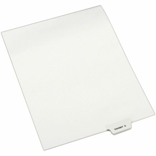 Avery® Individual Bottom Tab Legal Dividers - 25 x Divider(s) - Bottom Tab(s) - Exhibit S - 1 Tab(s)/Set - 8.5" Divider Width x 11" Divider Length - Letter - 8.50" Width x 11" Length - White Paper Divider - Recycled - 1