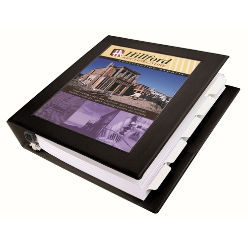Avery® Heavy-Duty Framed View 3-Ring Binder - 1 1/2" Binder Capacity - Letter - 8 1/2" x 11" Sheet Size - 400 Sheet Capacity - 3 x Ring Fastener(s) - 2 Pocket(s) - Vinyl - Recycled - Pocket, Heavy Duty, Business Card Holder, One Touch Ring, Locking Ri