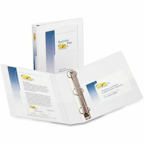 Avery® Heavy-Duty Framed View 3-Ring Binder - 1 1/2" Binder Capacity - Letter - 8 1/2" x 11" Sheet Size - 400 Sheet Capacity - 3 x Ring Fastener(s) - 2 Pocket(s) - Vinyl - Recycled - Pocket, Heavy Duty, Business Card Holder, One Touch Ring, Locking Ri