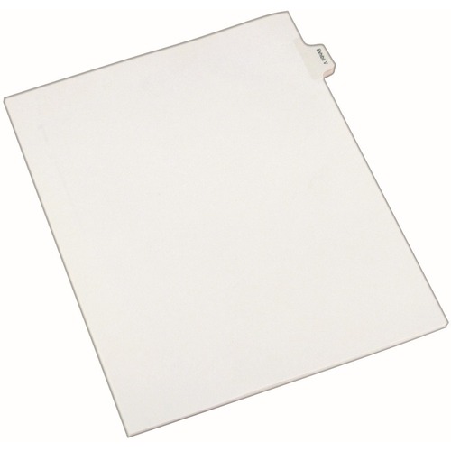 Avery® Index Divider - 25 x Divider(s) - Side Tab(s) - Exhibit V - 1 Tab(s)/Set - 8.5" Divider Width x 11" Divider Length - Legal - 8.50" Width x 11" Length - White Paper Divider - 20% Recycled - 1
