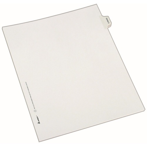 Avery® Index Divider - 25 x Divider(s) - Side Tab(s) - Exhibit 9 - 1 Tab(s)/Set - 8.5" Divider Width x 11" Divider Length - Legal - 8.50" Width x 11" Length - White Paper Divider - 20% Recycled - 1