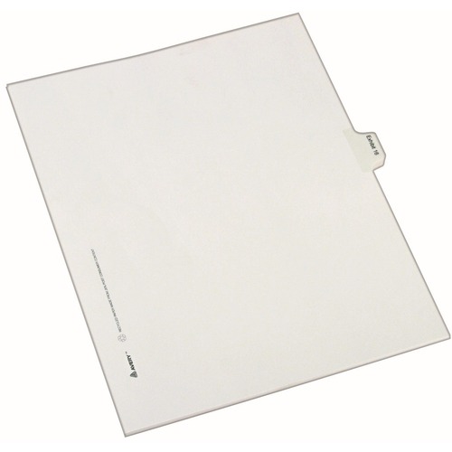 Avery® Index Divider - 25 x Divider(s) - Side Tab(s) - Exhibit 16 - 1 Tab(s)/Set - 8.5" Divider Width x 11" Divider Length - Legal - 8.50" Width x 11" Length - White Paper Divider - Recycled - 1