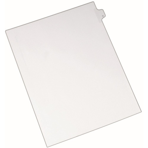 Avery® Side Tab Individual Legal Dividers - 25 x Divider(s) - Side Tab(s) - C - 1 Tab(s)/Set - 8.5" Divider Width x 11" Divider Length - Letter - 8.50" Width x 11" Length - White Paper Divider - Recycled - 1