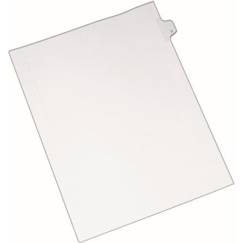 Avery® Individual Legal Dividers Allstate(R) Style, Letter Size, Side Tab D (82166) - 25 x Divider(s) - Side Tab(s) - D - 1 Tab(s)/Set - 8.5" Divider Width x 11" Divider Length - Letter - White Paper Divider - Clear Tab(s) - 20% Recycled