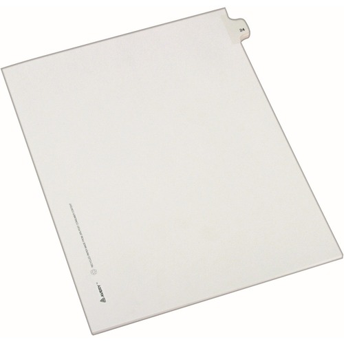 Avery® Alllstate Style Individual Legal Dividers - 25 x Divider(s) - Side Tab(s) - 24 - 1 Tab(s)/Set - 8.5" Divider Width x 11" Divider Length - Letter - 8.50" Width x 11" Length - Paper Divider - White Tab(s) - Recycled - 1