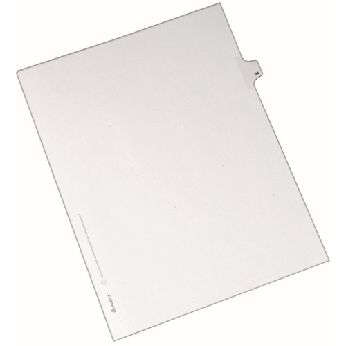 Avery® Alllstate Style Individual Legal Dividers - 25 x Divider(s) - Side Tab(s) - 94 - 1 Tab(s)/Set - 8.5" Divider Width x 11" Divider Length - Letter - 8.50" Width x 11" Length - White Paper Divider - 20% Recycled - 1