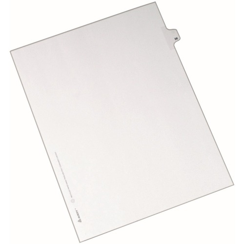 Avery® Alllstate Style Individual Legal Dividers - 25 x Divider(s) - Side Tab(s) - 96 - 1 Tab(s)/Set - 8.5" Divider Width x 11" Divider Length - Letter - 8.50" Width x 11" Length - White Paper Divider - 20% Recycled - 1