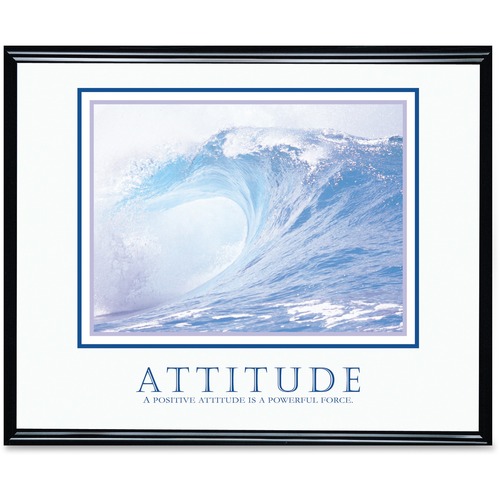 Advantus Decorative Motivational Attitude Poster - 30" (762 mm) Width x 24" (609.60 mm) Height - Black Frame - Wall Art - AVT78024