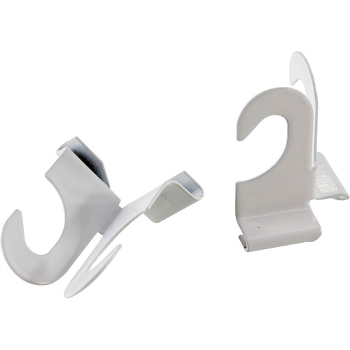 Baumgartens Suspended Ceiling Hooks - 30 lb (13.61 kg) Capacity - 2 Size -  for Plant - White - 2 / Pack