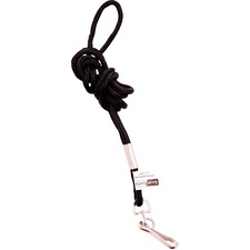 SICURIX Standard Rope Lanyard - 1 Each - 36" (914.40 mm) Length - Black - Nylon